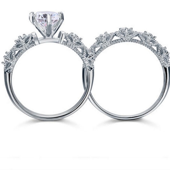 🍒NEW🍒 1.25 CARAT VICTORIAN BRIDAL SET - Picture 4 of 7